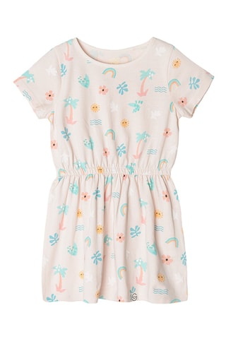 Vestido e leggings Bege e salmão