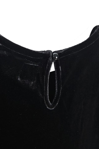 Vestido bi-matéria - Preto