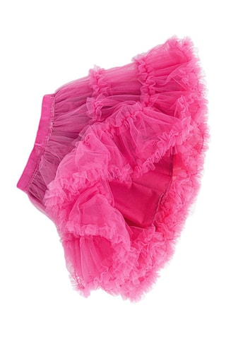 Saia com folhos - Fúcsia