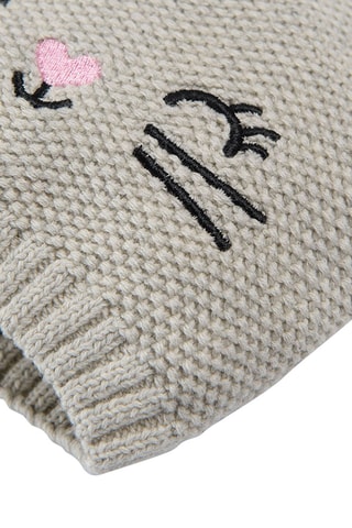 Gorro com orelhas - Cinzento-claro