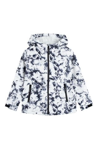 Casaco com capuz Azul-marinho e branco