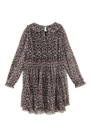 Vestido plissado - Cinzento