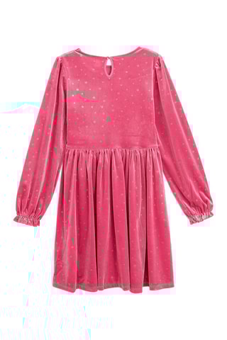 Vestido em veludo - Rosa