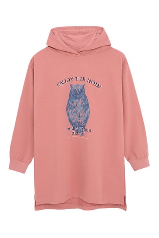 Vestido-sweat- Rosa-claro