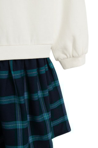 Vestido efeito ilusório - Branco e preto