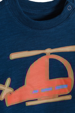 T-shirt Azul-marinho mesclado