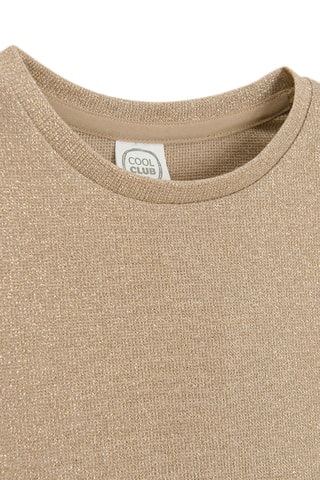 Vestido bi-matéria - Bege