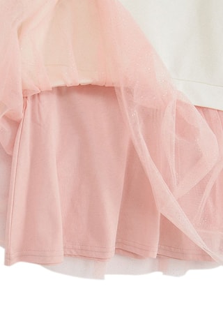 Vestido efeito ilusório - Bege