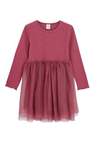 Vestido com strass - Bordô