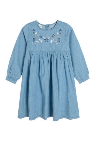 Vestido de ganga - Azul-claro