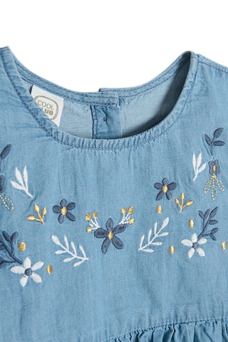 Vestido de ganga - Azul-claro