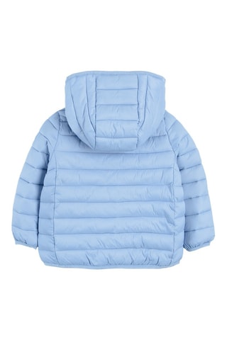 Anorak con capucha - Celeste