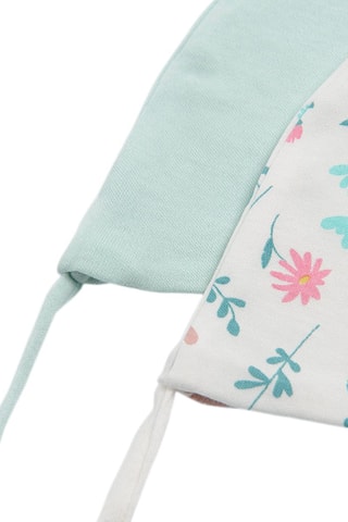 2 gorros atados Branco