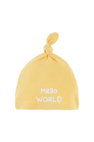 Gorro atado - Amarelo
