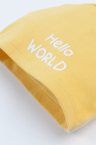 Gorro atado - Amarelo