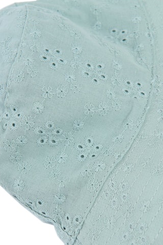 Chapéu em bordado inglês Verde-água