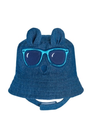 Chapéu à pescador com orelhas Azul-marinho