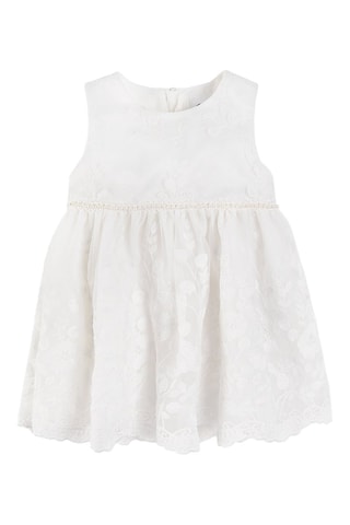 Vestido em renda Cru