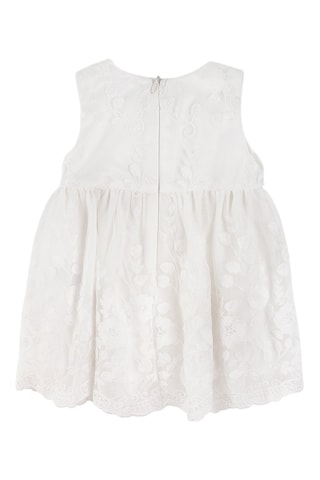 Vestido em renda Cru