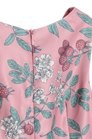 Vestido Rosa-velho e verde-água