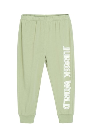 Pijama Jurassic World Cru e verde-claro