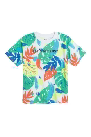 T-shirt Branco e verde