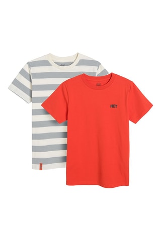 2 t-shirts - Cinzento e laranja