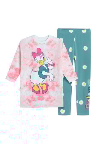 Túnica e leggings Daisy Disney Rosa e verde-escuro