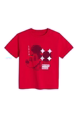 Conjunto com 3 peças Mickey Disney Preto e vermelho