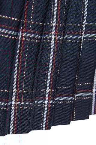 Saia plissada - Azul-marinho