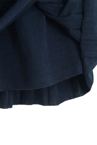 Saia plissada - Azul-marinho