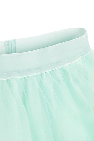 Saia com folhos - Verde-água