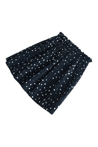 Saia plissada - Azul-marinho