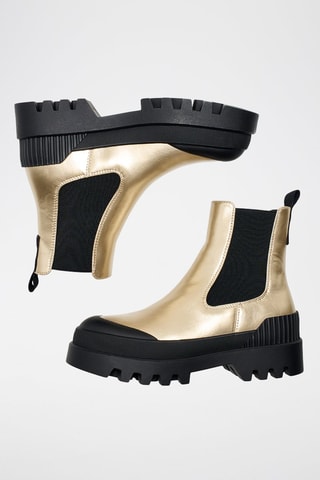 Botines Chelsea - Dorado