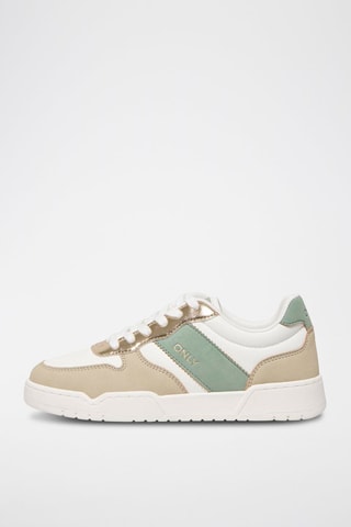 Zapatillas - Caqui y blanco