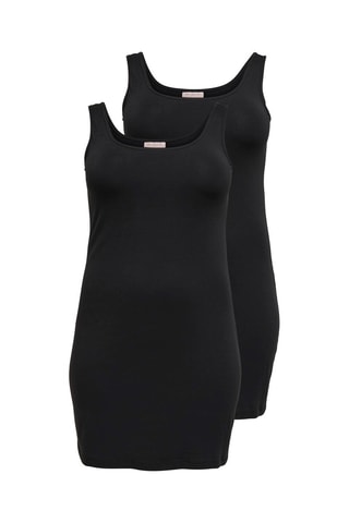 2 camisetas de tirantes de algodón orgánico - Negro