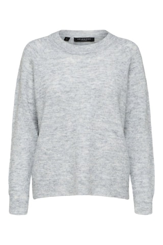 Jersey regular fit de lana - Gris - Selected Women