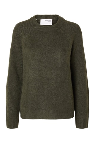 Jersey de lana - Verde oscuro - Selected Women