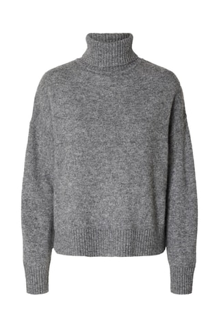 Jersey de lana - Gris jaspeado - Selected Women