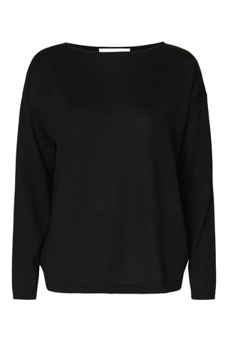 Jersey de lana merino - Negro - Selected Women