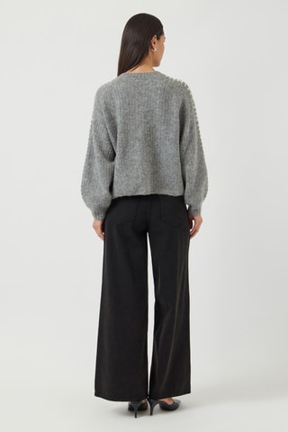 Cárdigan - Gris oscuro jaspeado - Yas