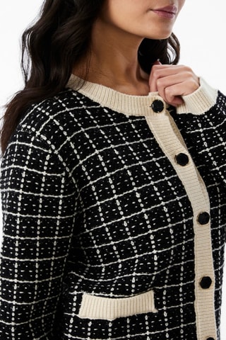 Cárdigan - Negro y crudo - Yas