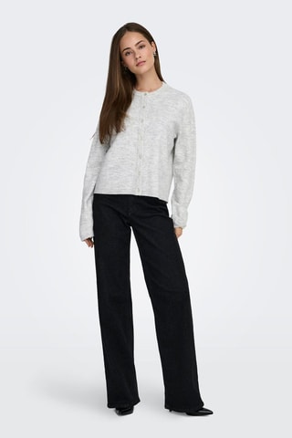 Cárdigan - Gris claro jaspeado