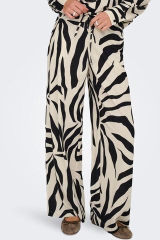 Pantalón loose de tiro alto - Negro