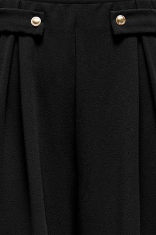 Pantalón wide leg de tiro alto - Negro