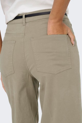 Pantalón wide leg de tiro alto - Verde claro