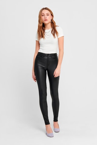 Treggings de tiro alto - Negro