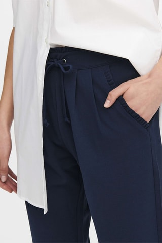 Pantalón wide leg 7/8 de tiro alto - Negro