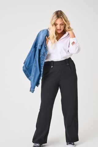 Pantalón regular fit - Negro