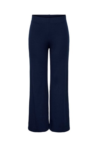 Pantalón loose de tiro alto - Azul noche